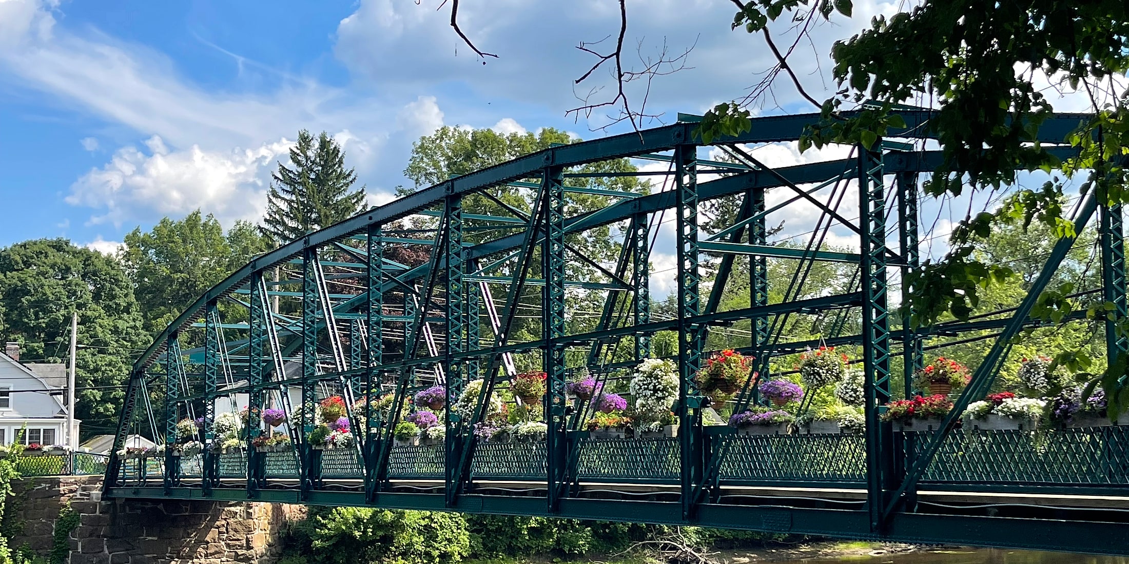 Drake Hill Flower Bridge in Simsbury, Connecticut