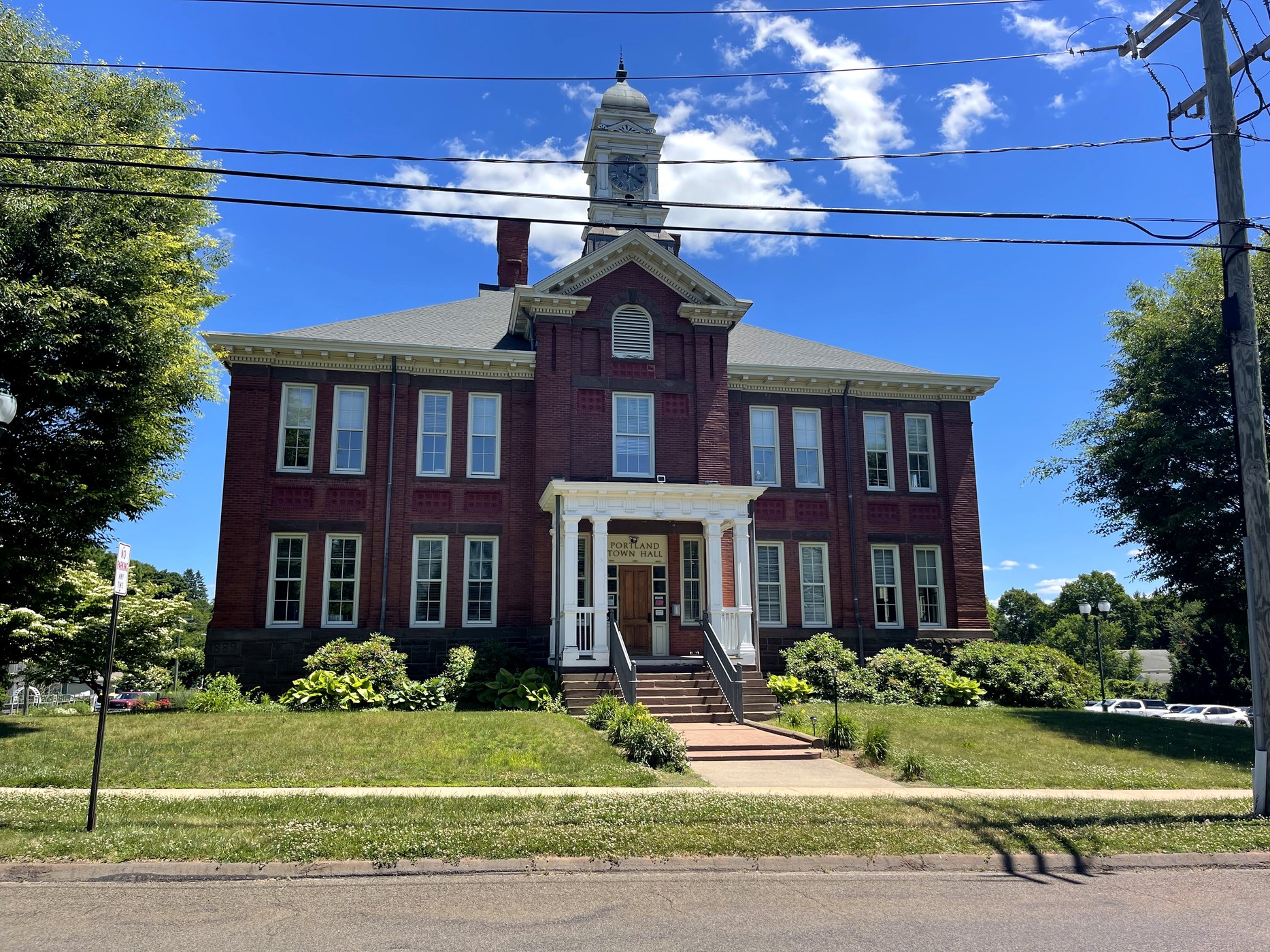 Former Central School now serving as Portland Town Hall in Portland Connecticut
