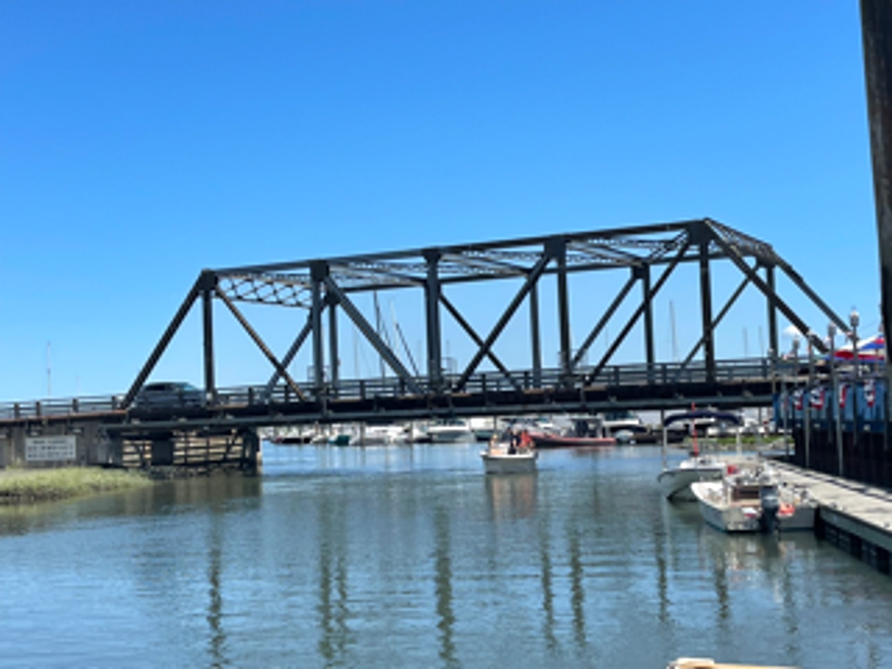 Singing Bridge over the Patchogue River in Westbrook Connecticut