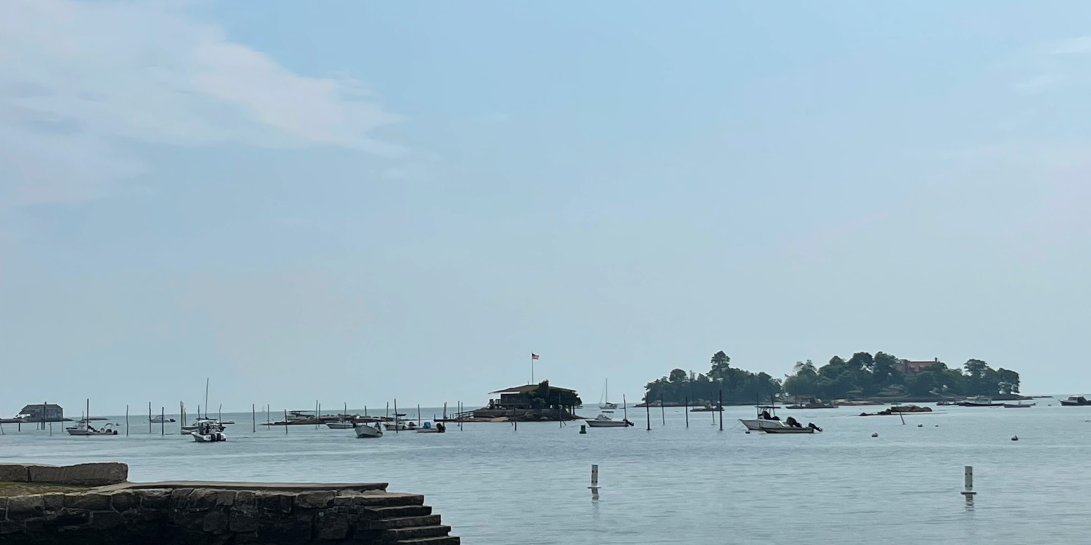 Stony Creek harbor in Branford, Connecticut