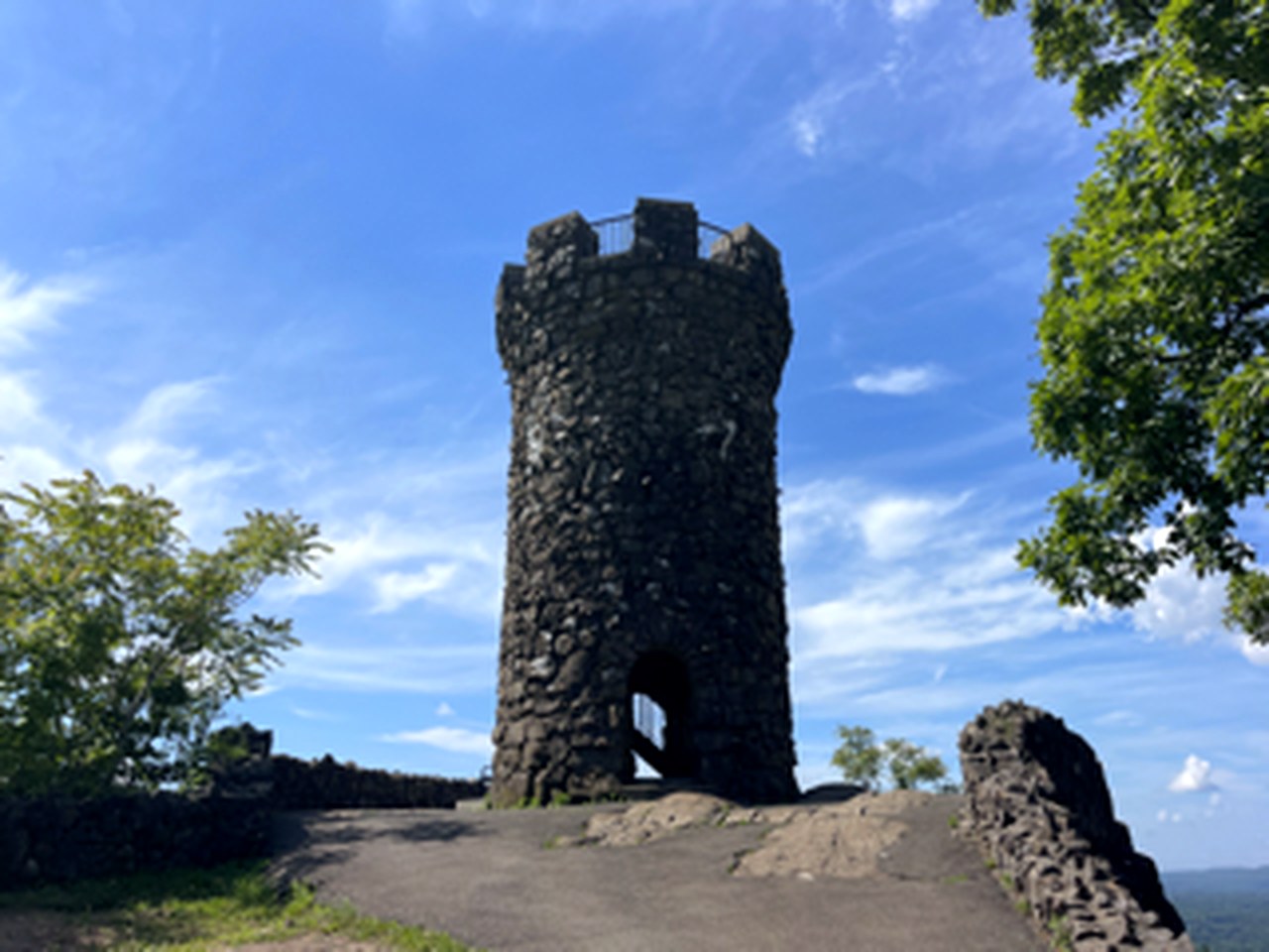Castle Craig overlooking Meriden, Connecticut