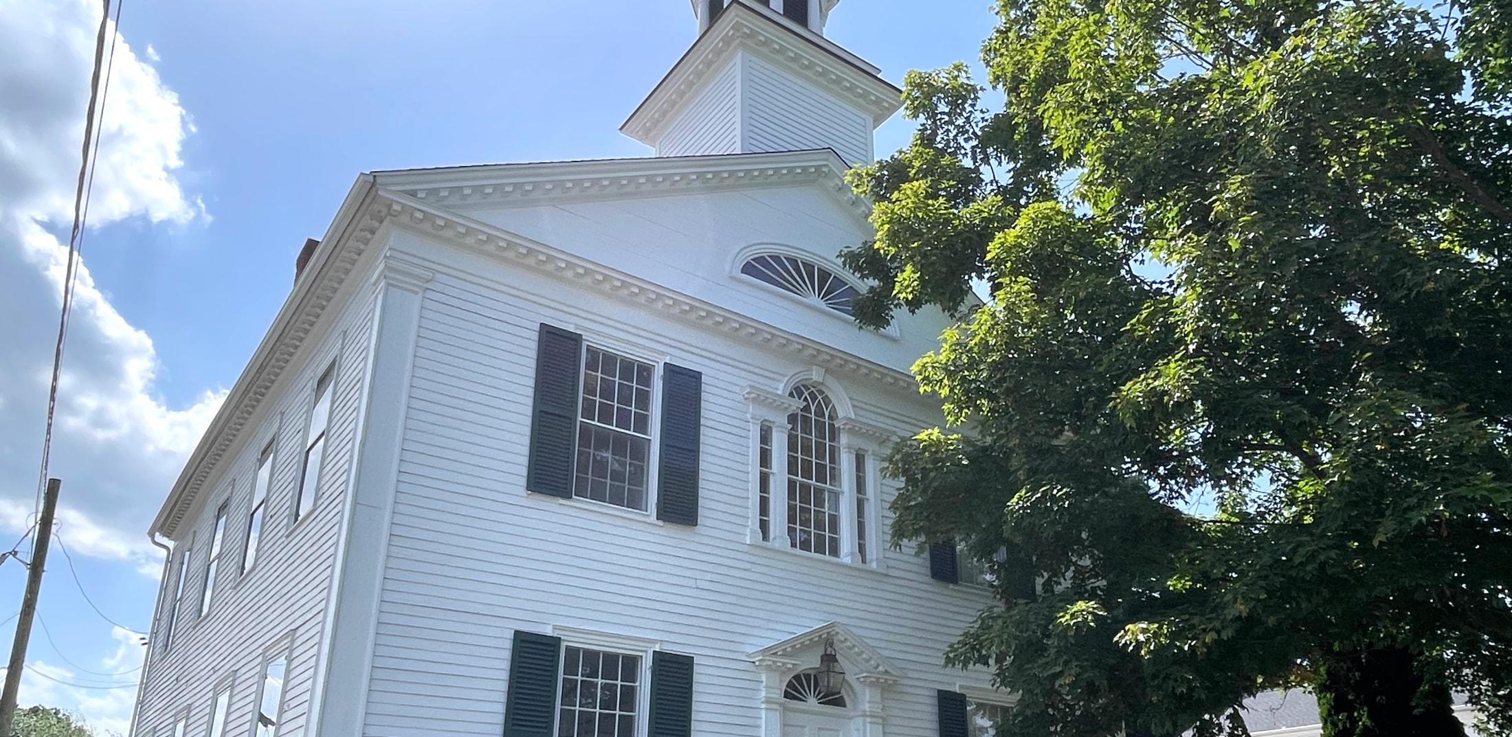 Tolland County Courthouse built in 1822 in Tolland, Connecticut