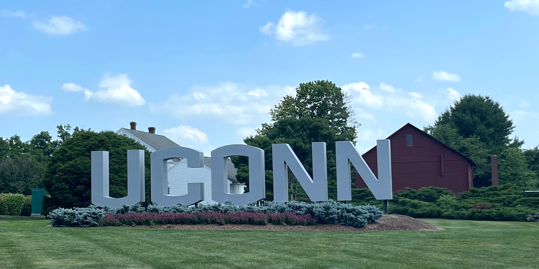 UConn sign in Storrs, Mansfield, Connecticut